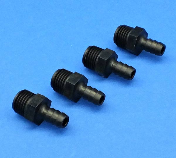 Hydrominder Barb Fitting 4 Pack ¼ inch Hose